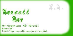 marcell mar business card